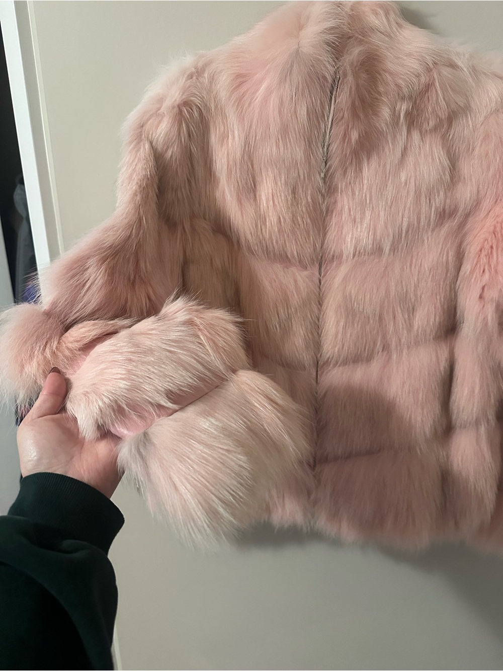 Vintage Pink Rabbit Fur Jacket - Picture 3 of 12